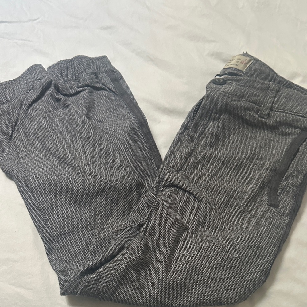 Boys  Gray Casual Pants